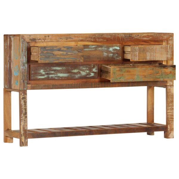 vidaXL Sideboard 47.2"x11.8"x29.5" Solid Reclaimed Wood - Image 4