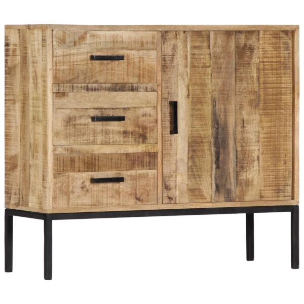 vidaXL Sideboard 34.6"x11.8"x28" Solid Mango Wood - Image 12