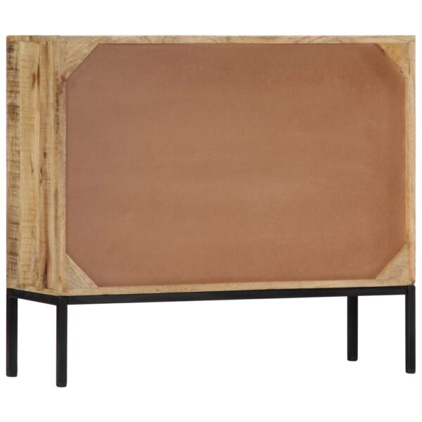 vidaXL Sideboard 34.6"x11.8"x28" Solid Mango Wood - Image 3