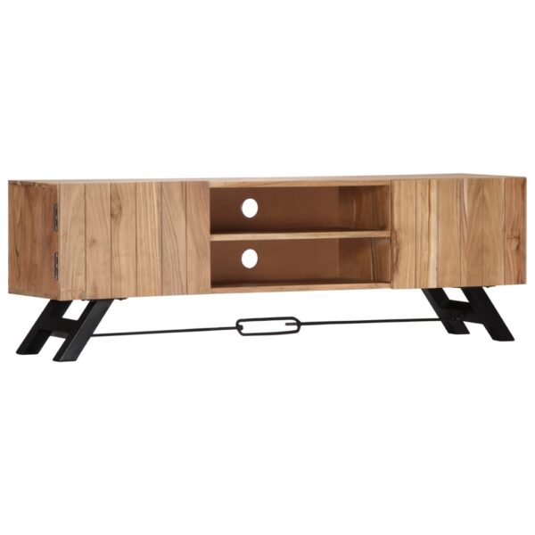 vidaXL TV Stand 55.1"x11.8"x17.7" Solid Wood Acacia - Image 12