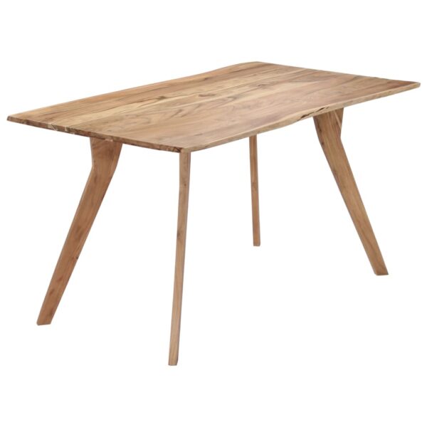 vidaXL Dining Table 55.1"x31.5"x29.9" Solid Acacia Wood