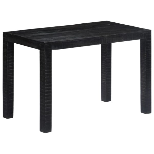 vidaXL Dining Table Black 46.5"x23.6"x29.9" Solid Mango Wood