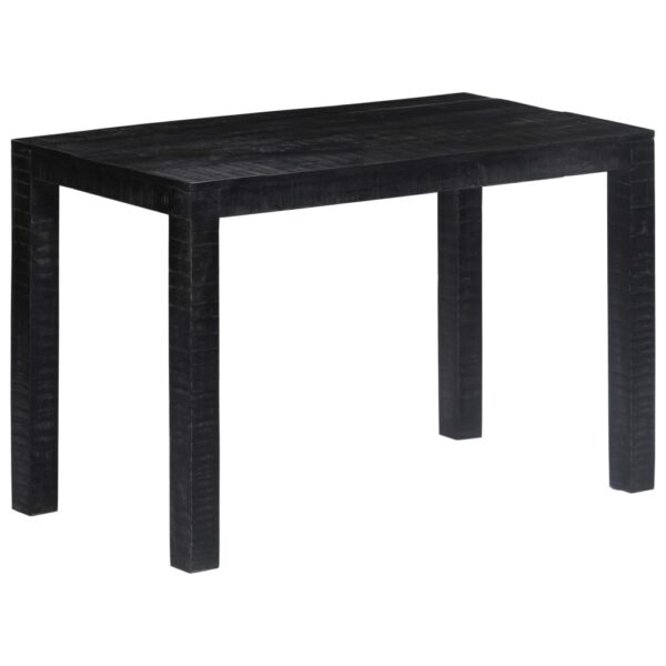 vidaXL Dining Table Black 46.5"x23.6"x29.9" Solid Mango Wood - Image 6