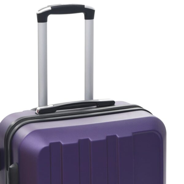 vidaXL Hardcase Trolley Set 3 pcs Purple ABS - Image 7