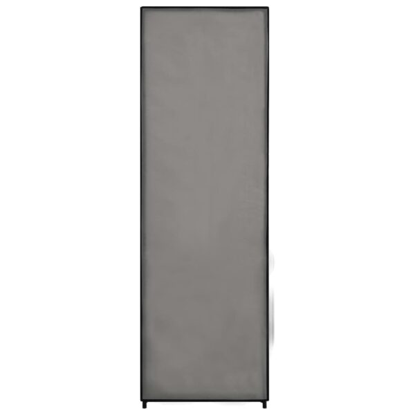 vidaXL Wardrobe Gray 34.3"x19.3"x62.6" Fabric - Image 6