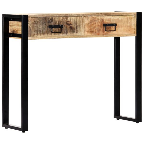 vidaXL Console Table 35.4"x11.8"x29.5" Solid Mango Wood