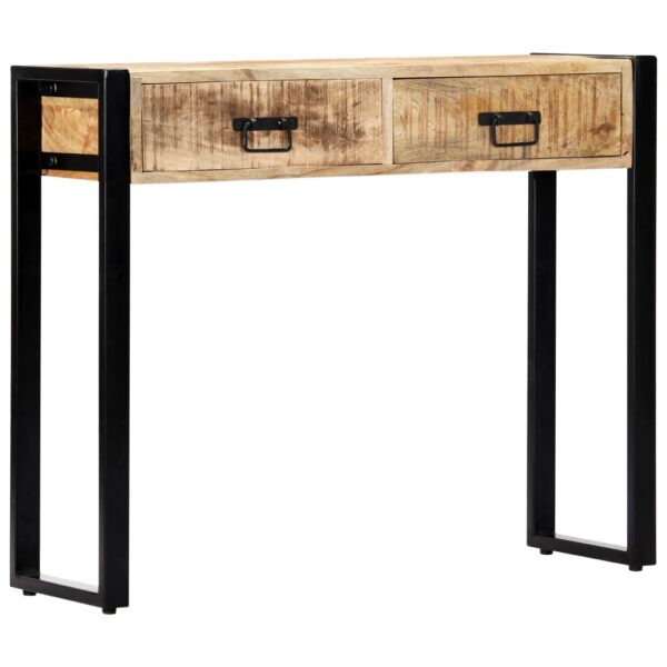 vidaXL Console Table 35.4"x11.8"x29.5" Solid Mango Wood - Image 8