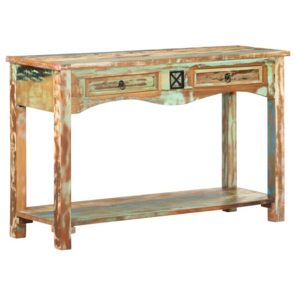 vidaXL Console Table 47.2"x15.7"x29.5" Solid Reclaimed Wood - Image 11