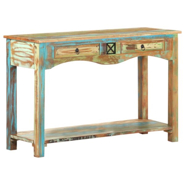 vidaXL Console Table 47.2"x15.7"x29.5" Solid Reclaimed Wood - Image 10