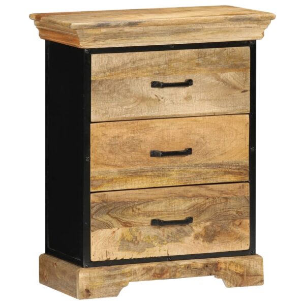 vidaXL Chest of Drawers 23.6"x11.8"x29.5" Solid Mango Wood