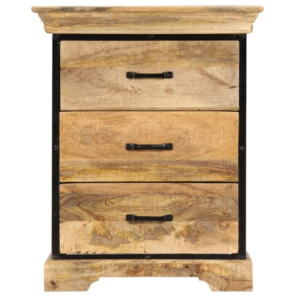 vidaXL Chest of Drawers 23.6"x11.8"x29.5" Solid Mango Wood - Image 2