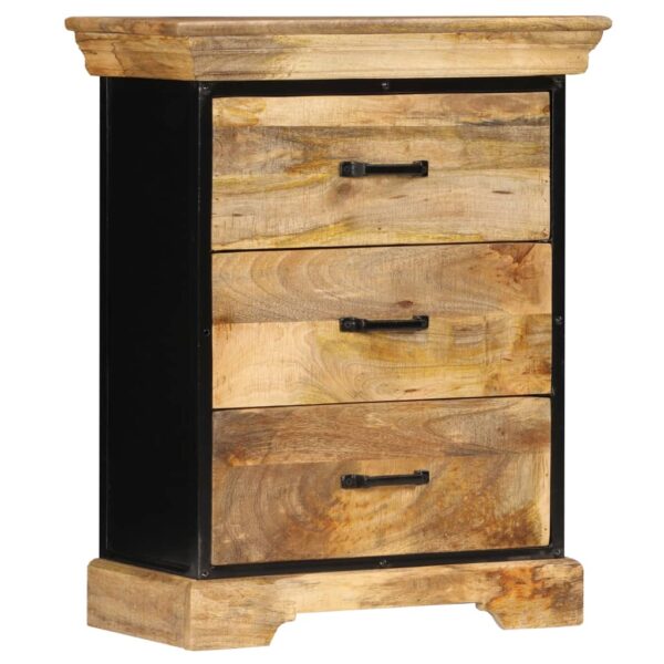 vidaXL Chest of Drawers 23.6"x11.8"x29.5" Solid Mango Wood - Image 12