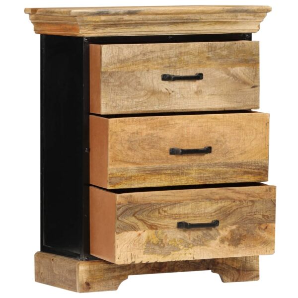 vidaXL Chest of Drawers 23.6"x11.8"x29.5" Solid Mango Wood - Image 5