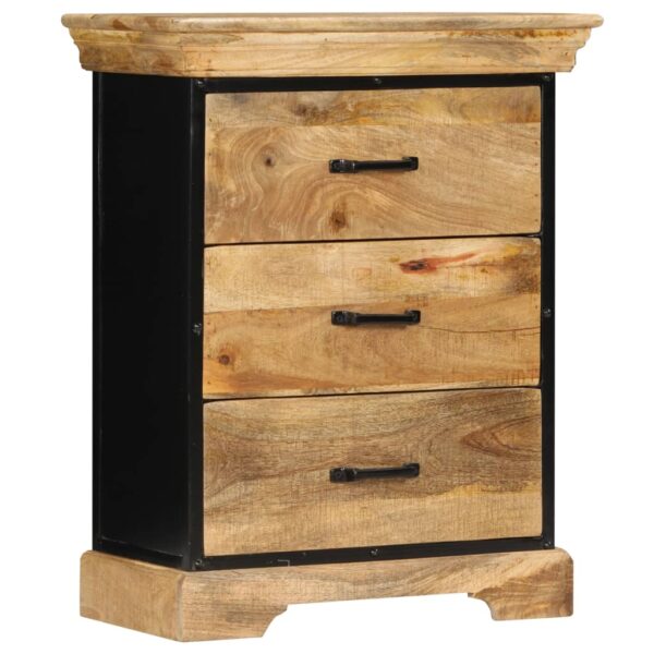 vidaXL Chest of Drawers 23.6"x11.8"x29.5" Solid Mango Wood - Image 10