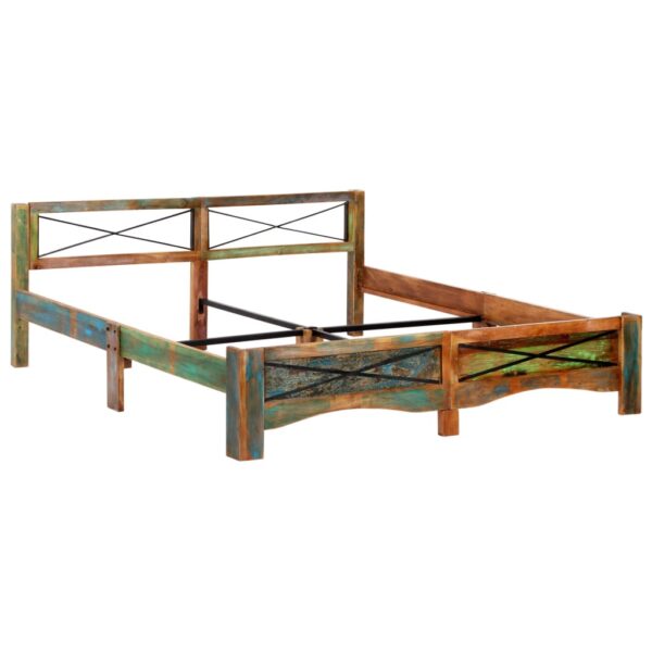 vidaXL Bed Frame Solid Reclaimed Wood 70.9"x78.7" - Image 10