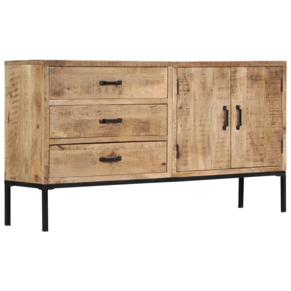 vidaXL Sideboard 55.1"x13.8"x29.5" Solid Mango Wood - Image 8