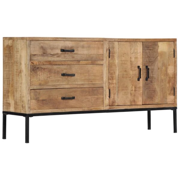 vidaXL Sideboard 55.1"x13.8"x29.5" Solid Mango Wood - Image 9