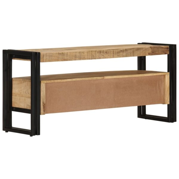 vidaXL TV Stand 39.4"x11.8"x17.7" Solid Wood Mango - Image 3