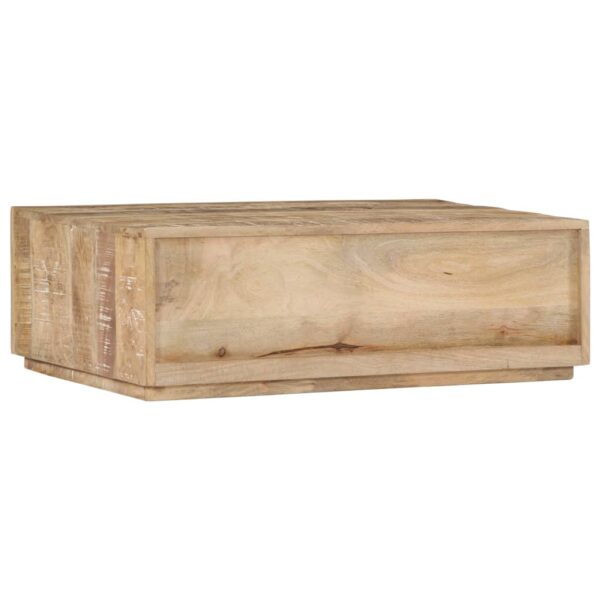 vidaXL Coffee Table 35.4"x23.6"x11.8" Solid Mango Wood - Image 3