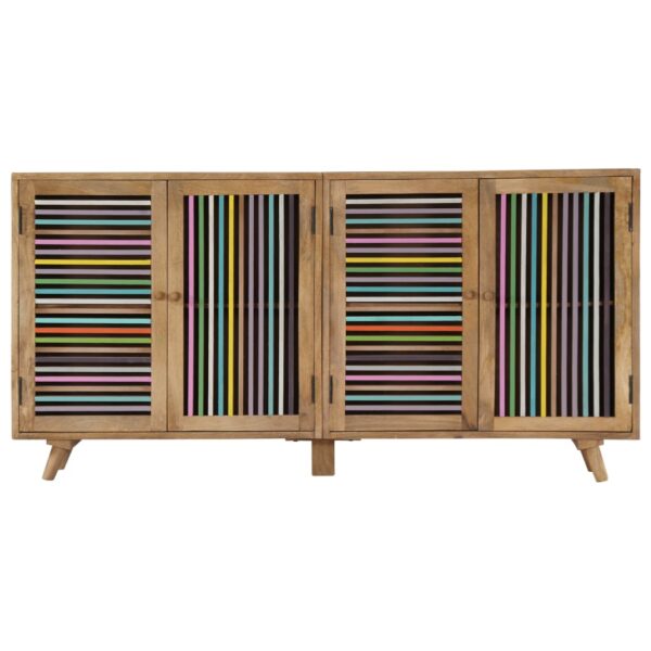 vidaXL Sideboard 59.1"x11.8"x29.5" Solid Mango Wood - Image 2