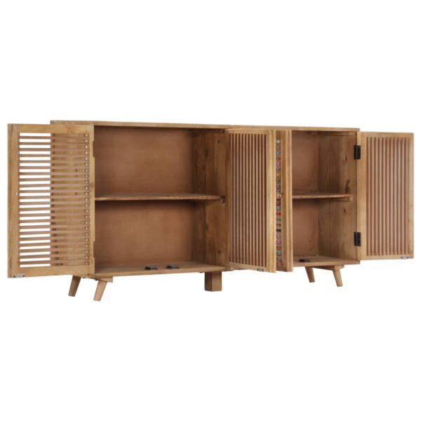 vidaXL Sideboard 59.1"x11.8"x29.5" Solid Mango Wood - Image 3