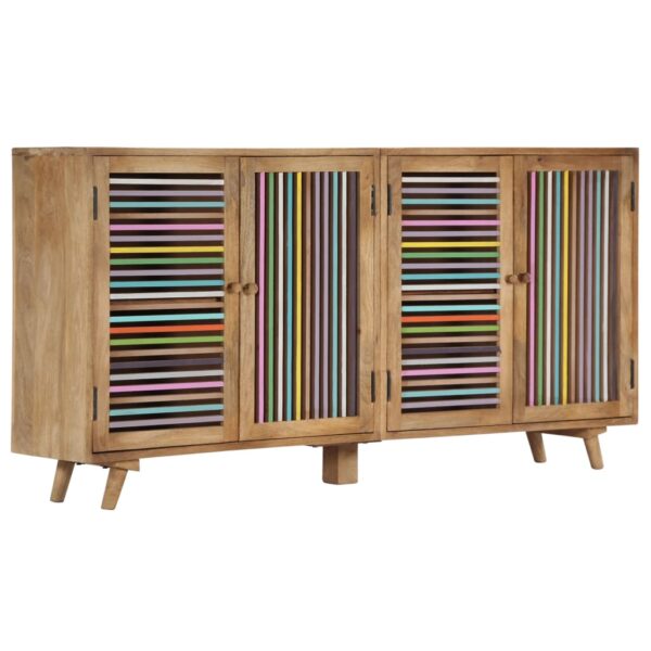 vidaXL Sideboard 59.1"x11.8"x29.5" Solid Mango Wood - Image 8