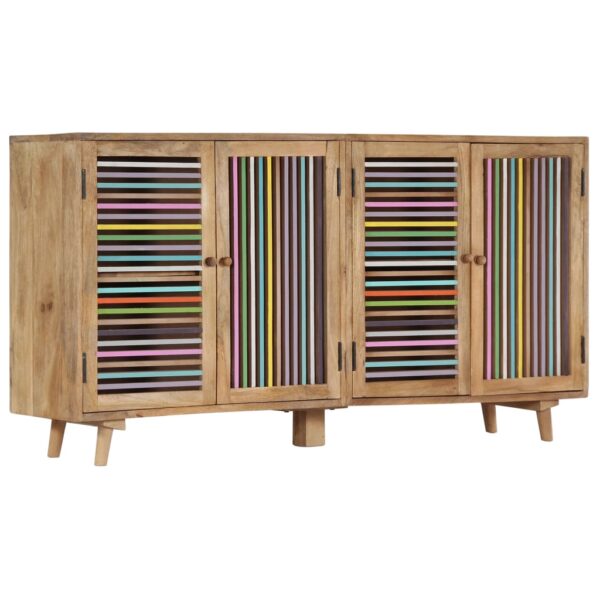 vidaXL Sideboard 59.1"x11.8"x29.5" Solid Mango Wood - Image 9