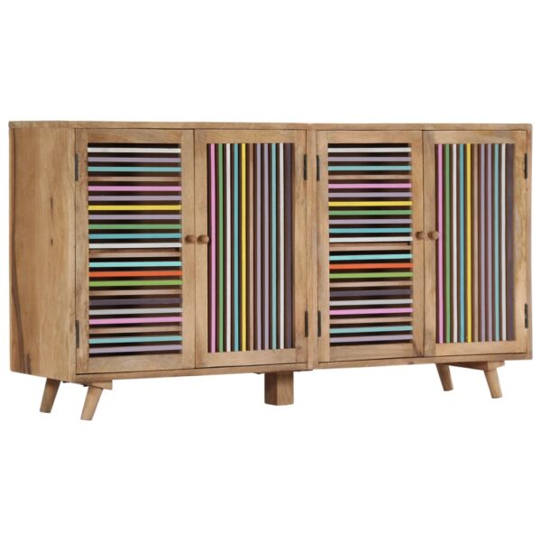 vidaXL Sideboard 59.1"x11.8"x29.5" Solid Mango Wood - Image 10