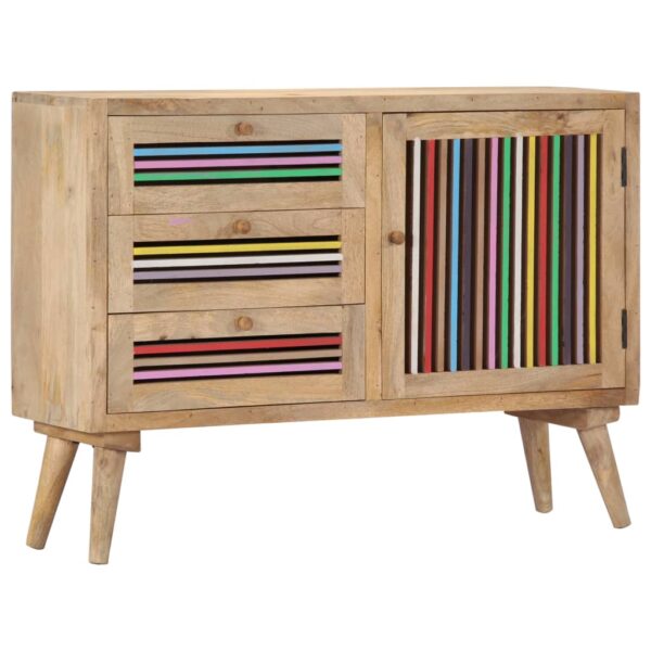 vidaXL Sideboard 39.4"x11.8"x29.5" Solid Mango Wood - Image 11