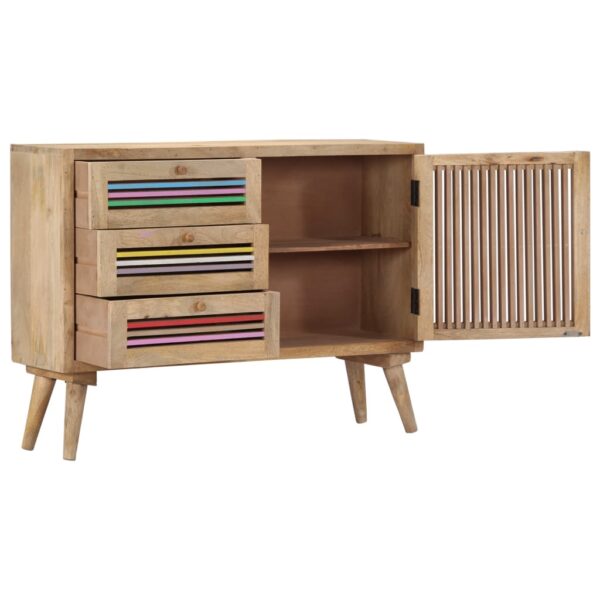 vidaXL Sideboard 39.4"x11.8"x29.5" Solid Mango Wood - Image 3