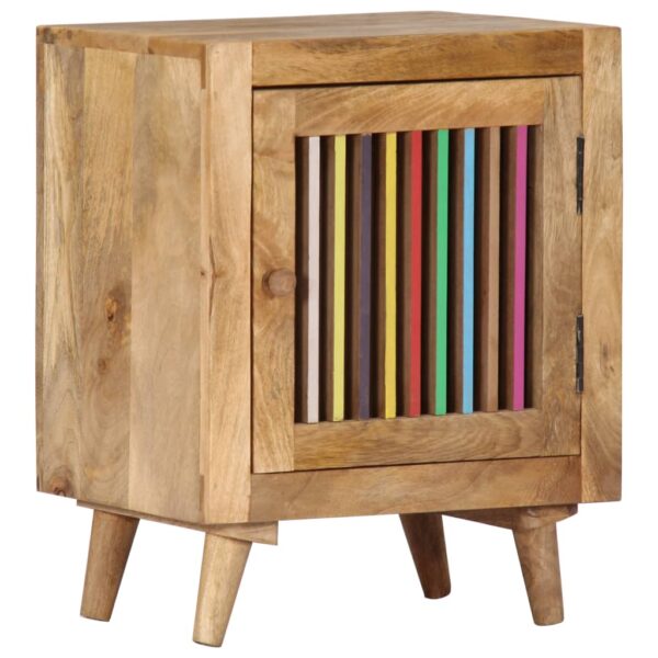 vidaXL Bedside Cabinet 15.7"x11.8"x19.7" Solid Mango Wood