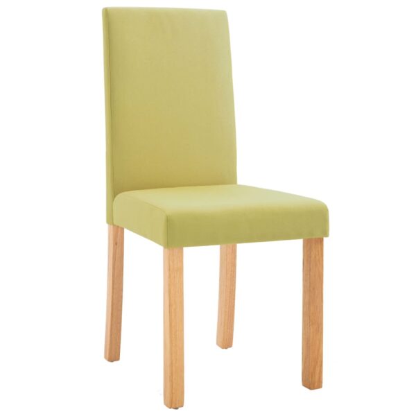 vidaXL Dining Chairs 2 pcs Green Fabric - Image 3