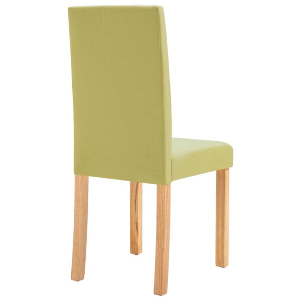 vidaXL Dining Chairs 2 pcs Green Fabric - Image 6