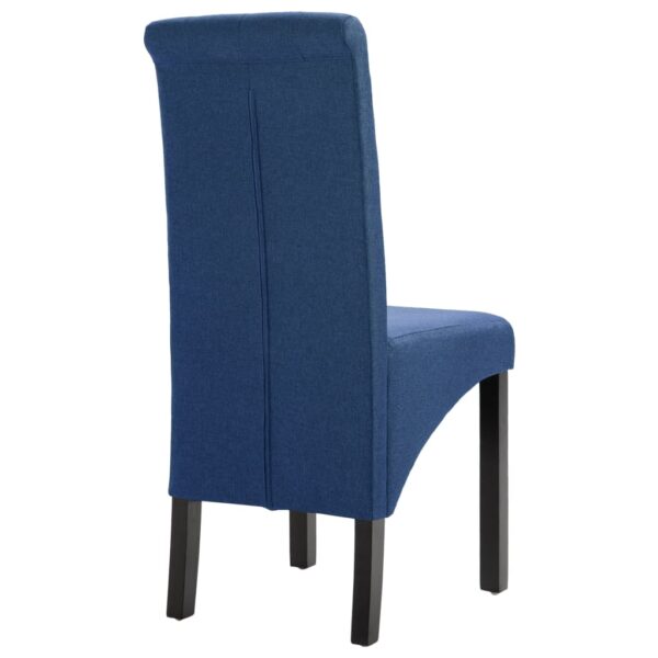 vidaXL Dining Chairs 2 pcs Blue Fabric - Image 5