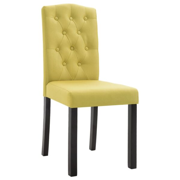 vidaXL Dining Chairs 2 pcs Green Fabric - Image 3