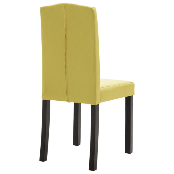 vidaXL Dining Chairs 2 pcs Green Fabric - Image 6