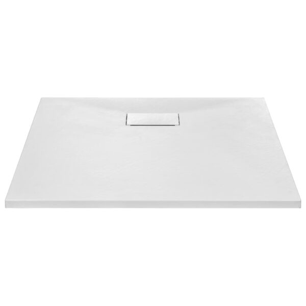 vidaXL Shower Base Tray SMC White 31.5"x31.5" - Image 3