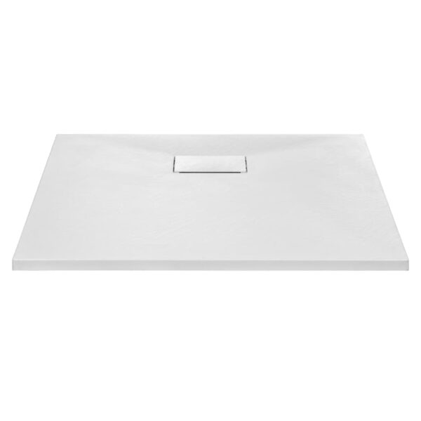 vidaXL Shower Base Tray SMC White 35.4"x31.5" - Image 3