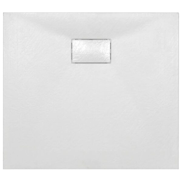 vidaXL Shower Base Tray SMC White 35.4"x31.5" - Image 4