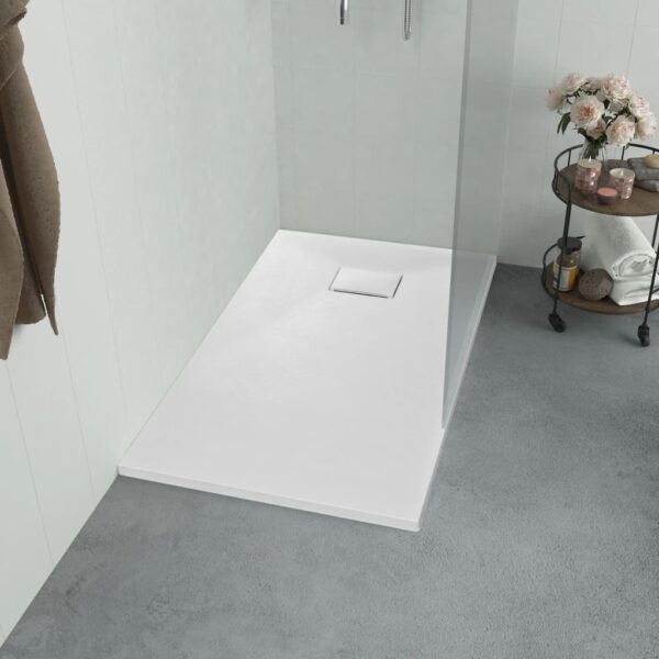 vidaXL Shower Base Tray SMC White 35.4"x31.5"