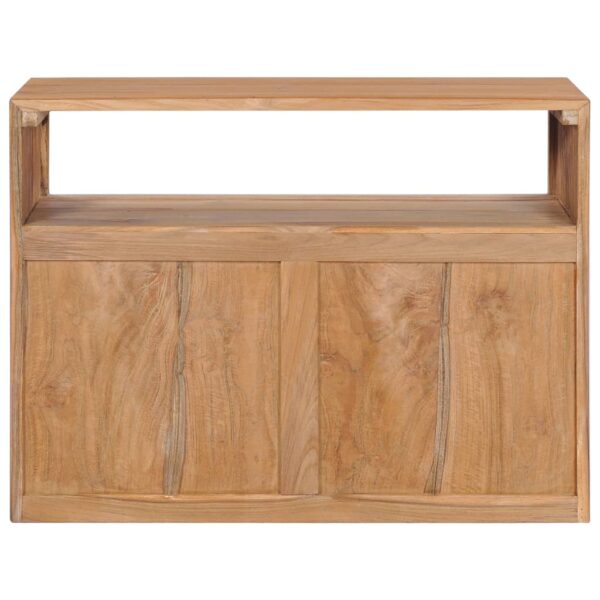 vidaXL Sideboard 31.5"x11.8"x23.6" Solid Wood Teak - Image 5