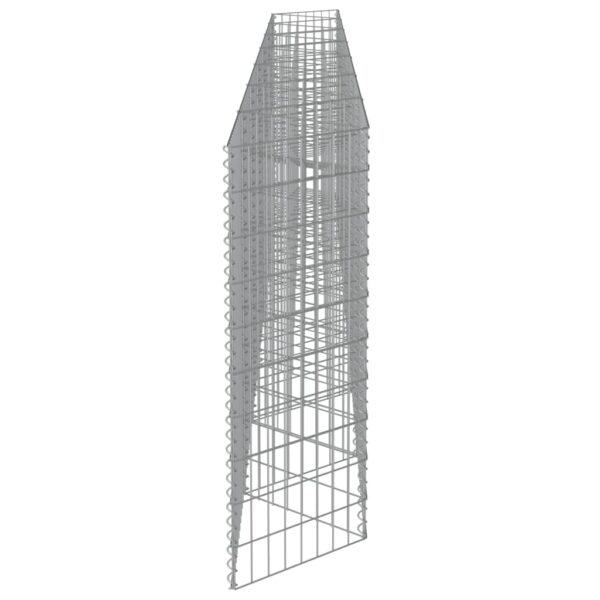 vidaXL Gabion Wall Galvanized Steel 177.2"x11.8"x39.4" - Image 6