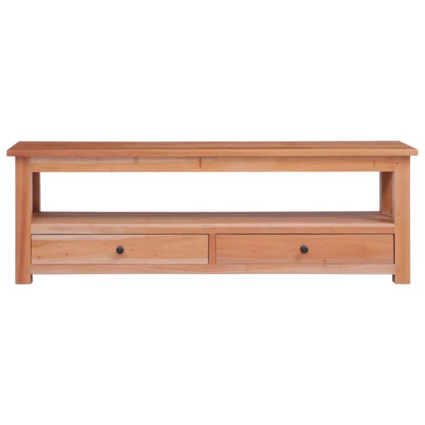 vidaXL TV Stand 47.2"x11.8"x15.7" Solid Wood Mahogany - Image 3