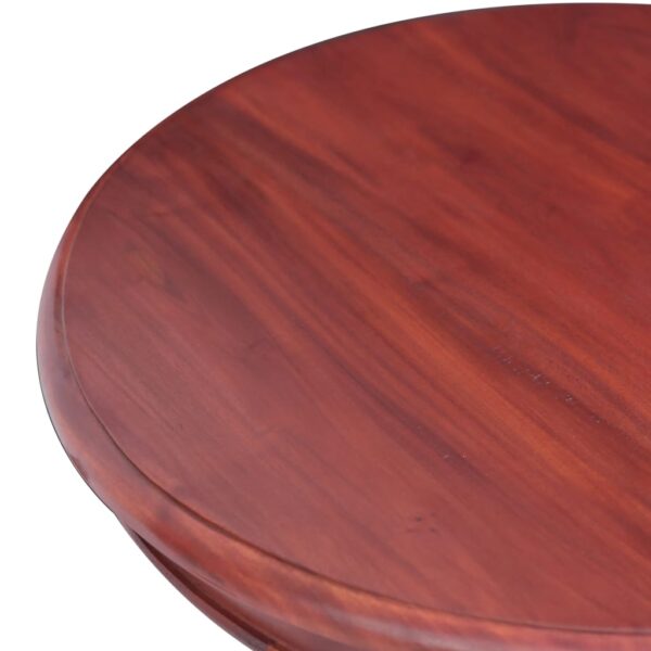 vidaXL Side Table Brown 19.7"x19.7"x25.6" Solid Mahogany Wood - Image 3