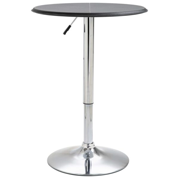 vidaXL Bar Table Black Ã˜23.6" MDF