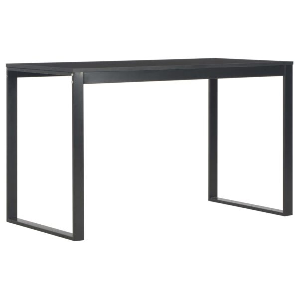 vidaXL Computer Desk Black 47.2"x23.6"x27.6" - Image 2