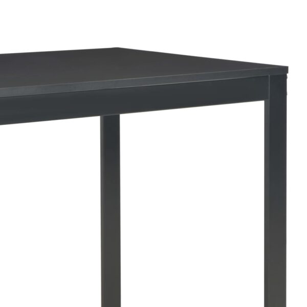 vidaXL Computer Desk Black 47.2"x23.6"x27.6" - Image 5