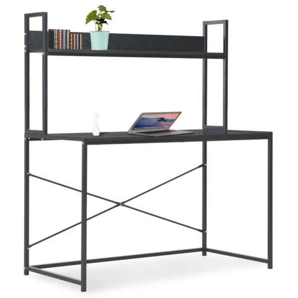 vidaXL Computer Desk Black 47.2"x23.6"x54.3"