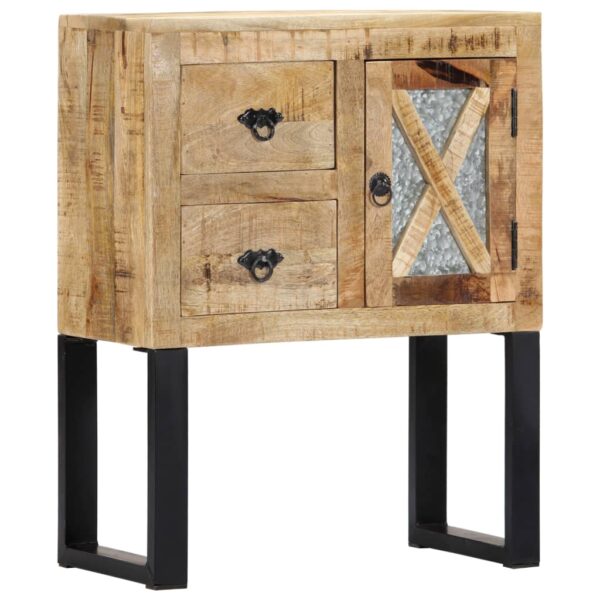 vidaXL Sideboard 23.6"x11.8"x29.9" Solid Wood Mango - Image 11