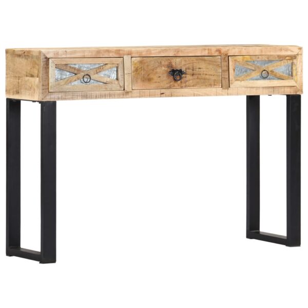 vidaXL Console Table 43.3"x11.8"x29.9" Solid Wood Mango